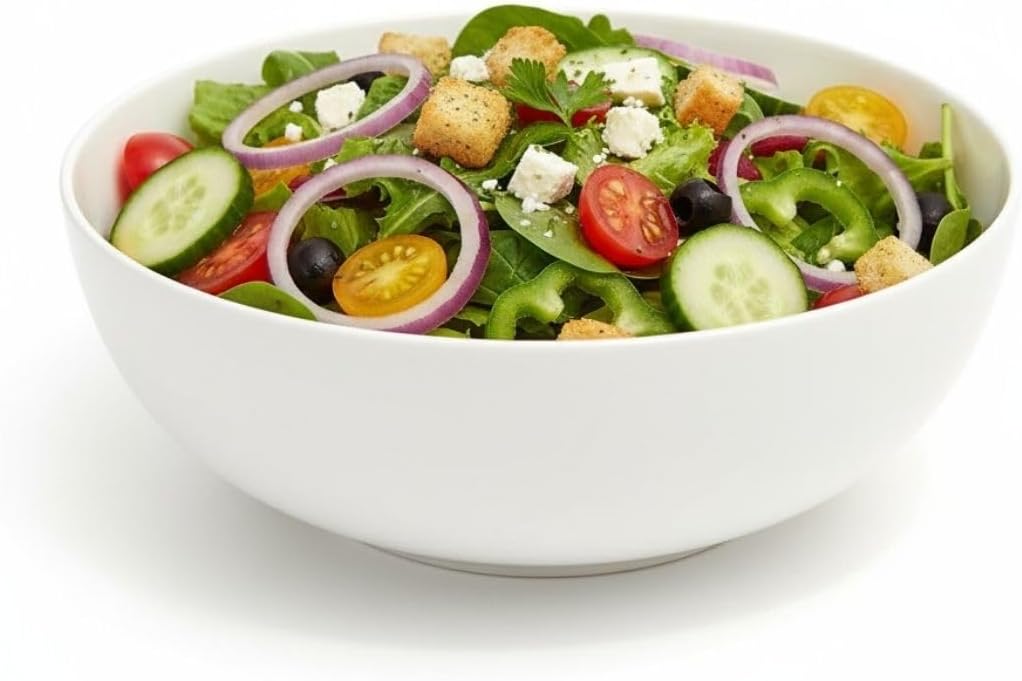 Bowl de Vidro Opaline Branco, 1550ml, Design Moderno, Resistente, Ideal para Mesa Posta Elegante