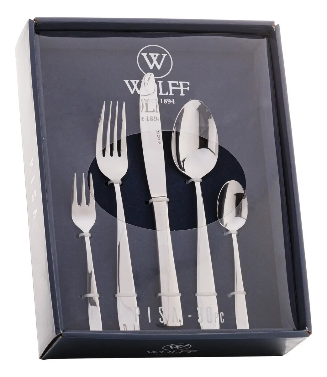 Faqueiro Completo 30 Peças de Aço Inox Pisa Wolff