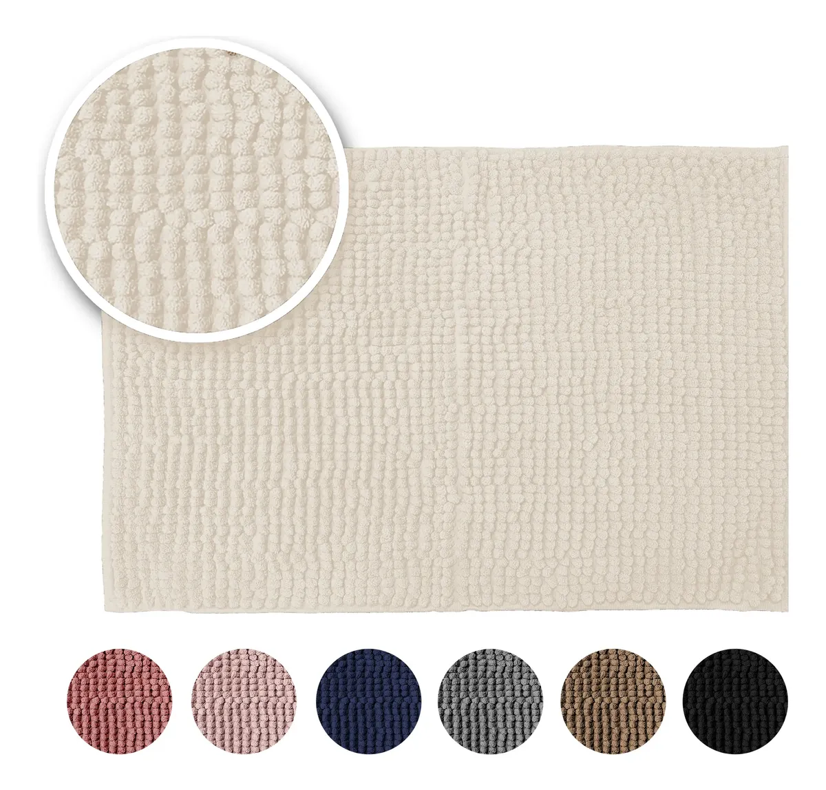 Kit 2 Tapete Banheiro Bolinha 40x60 Antiderrapante Cores